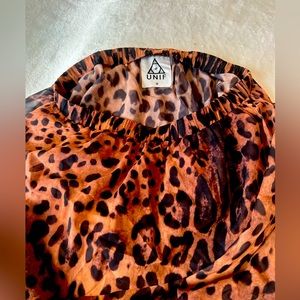 Cheetah print high low skirt